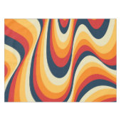 カラフル抽象芸術旋回デザイン テーブルクロス (正面(横))