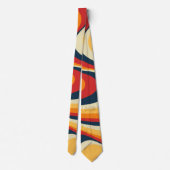 カラフル抽象芸術旋回デザイン ネクタイ (裏面)