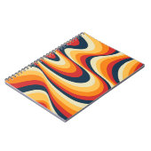 カラフル抽象芸術旋回デザイン ノートブック (左側)