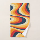 カラフル抽象芸術旋回デザイン バスタオルセット (ハンドタオル)