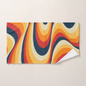 カラフル抽象芸術旋回デザイン バスタオルセット (ハンドタオル)