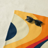 カラフル抽象芸術旋回デザイン ビーチタオル (インサイチュ)