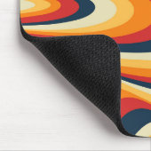 カラフル抽象芸術旋回デザイン マウスパッド (コーナー)