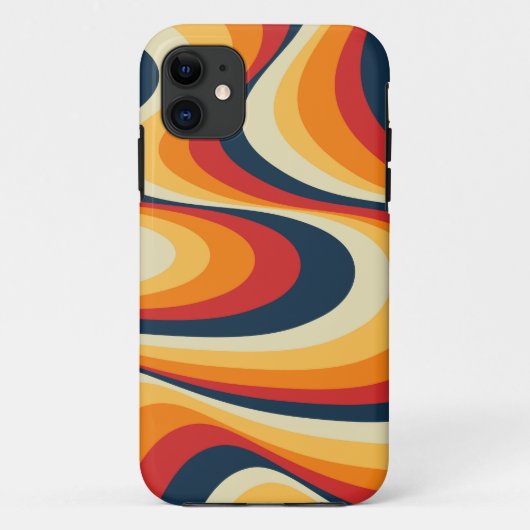 カラフル抽象芸術旋回デザイン Case-Mate iPhoneケース (裏面)