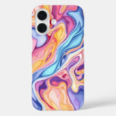 カラフル抽象芸術旋回流体パターン Case-Mate iPhoneケース (裏面)