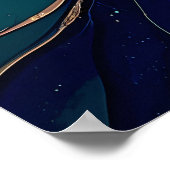 カラフル抽象芸術旋回：ダイナミックスペクトラムアート ポスター (角)