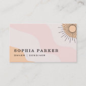 カラフル抽象芸術日が差すこと 名刺 (正面)