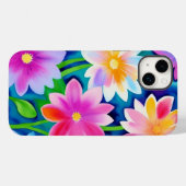 カラフル抽象芸術春の花 Case-Mate iPhoneケース (裏面 (横))