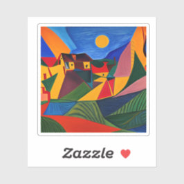 カラフル抽象芸術村 シール