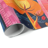 カラフル抽象芸術森林包み紙 ラッピングペーパー (ロールコーナー)