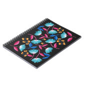 カラフル抽象芸術民芸フローラ ノートブック (左側)