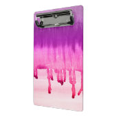 カラフル抽象芸術水の色グラデーション ミニクリップボード (アングル2)