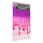 カラフル抽象芸術水の色グラデーション ミニクリップボード (アングル)