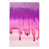 カラフル抽象芸術水の色グラデーション ミニクリップボード (裏面)