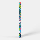 カラフル抽象芸術水彩フローラ曼荼羅アート SAMSUNG GALAXYケース (右側面)