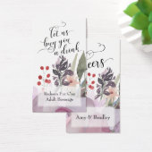 カラフル抽象芸術水彩フローラ飲料チケット (デスク)