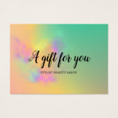 カラフル抽象芸術水彩毛美しいサロン (正面)