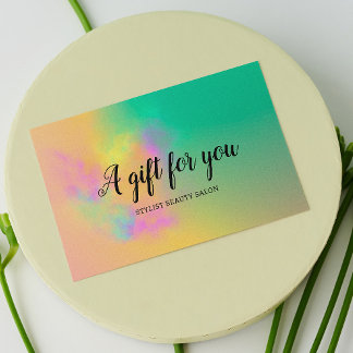 カラフル抽象芸術水彩毛美しいサロン