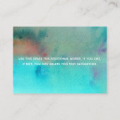 カラフル抽象芸術水結婚色の詳細 エンクロージャーカード (裏面)