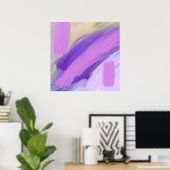 カラフル抽象芸術油塗装 ポスター (ホームオフィス)