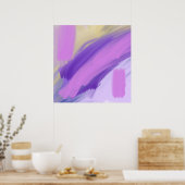 カラフル抽象芸術油塗装 ポスター (キッチン)