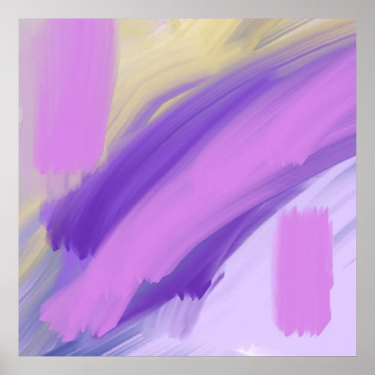 カラフル抽象芸術油塗装 ポスター (正面)