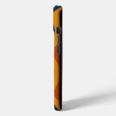 カラフル抽象芸術波大文字/小文字を区別 Case-Mate iPhoneケース (裏面 / 左)