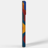 カラフル抽象芸術波大文字/小文字を区別 Case-Mate iPhoneケース (裏面 / 右)