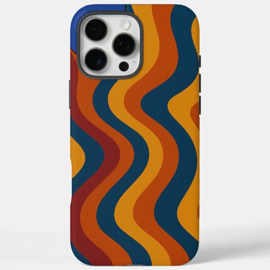 カラフル抽象芸術波大文字/小文字を区別 Case-Mate iPhoneケース (裏面)