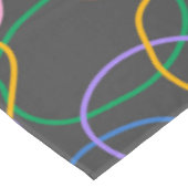 カラフル抽象芸術波線パターン テーブルクロス (アングル)