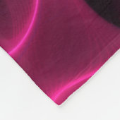 カラフル抽象芸術波黒の背景 フリースブランケット (角)