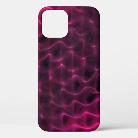 カラフル抽象芸術波黒の背景 Case-Mate iPhoneケース (裏面)