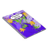 カラフル抽象芸術波 ノートブック (右側)