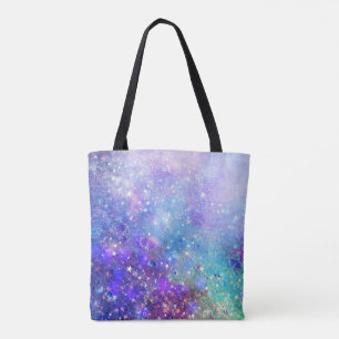 カラフル抽象芸術深い宇宙の背景 トートバッグ
