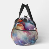 カラフル抽象芸術渦爆発アートワーク ダッフルバッグ (右)