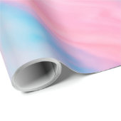 カラフル抽象芸術灰大理石の渦巻き ラッピングペーパー (ロールコーナー)