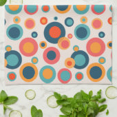 カラフル抽象芸術点 キッチンタオル (折り畳み)