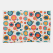 カラフル抽象芸術点 キッチンタオル (横)