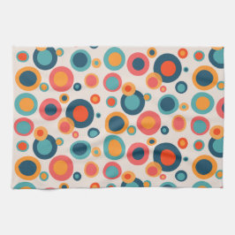 カラフル抽象芸術点 キッチンタオル
