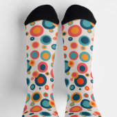 カラフル抽象芸術点 ソックス (上部)