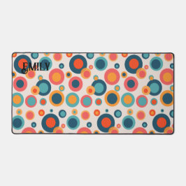 カラフル抽象芸術点 デスクマット