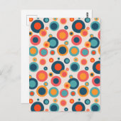 カラフル抽象芸術点 ポストカード (正面/裏面)