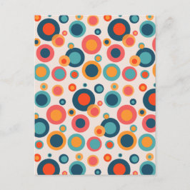 カラフル抽象芸術点 ポストカード