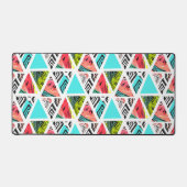 カラフル抽象芸術熱帯模様 デスクマット (正面)