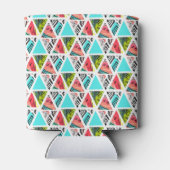 カラフル抽象芸術熱帯模様 缶クーラー (裏面)