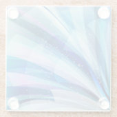 カラフル抽象芸術爆破 ガラスコースター (裏面)