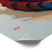 カラフル抽象芸術猫のアートワーク ポスター (角)