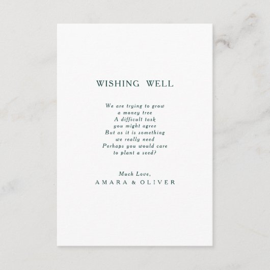 カラフル抽象芸術結婚の願い井戸カード エンクロージャーカード (正面)