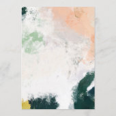 カラフル抽象芸術結婚アドバイスカード アドバイスカード (裏面)