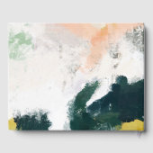 カラフル抽象芸術結婚ズゲストブック ゲストブック (裏面)